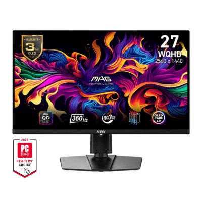 Монітор MSI 26.5" MAG 271QPX-QD-E2 2xHDMI, DP, USB-C, Audio, OLED, 2560x1440, 360Hz, 0.03ms, DCI-P3 99%, AdaptiveSync, HAS, HDR4