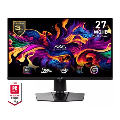Монітор MSI 26.5" MAG 271QPX-QD-E2 2xHDMI, DP, USB-C, Audio, OLED, 2560x1440, 360Hz, 0.03ms, DCI-P3 99%, AdaptiveSync, HAS, HDR4