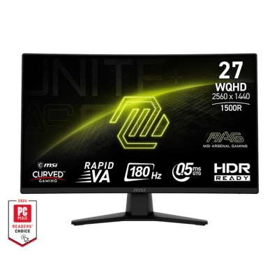 Монітор MSI 27" MAG 274CQF 2xHDMI, DP, Audio, VA, 2560x1440, 180Hz, 0.5ms, sRGB 128%, CURVED, AdaptiveSync (9S6-3CE31T-007)