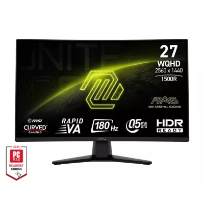 Монітор MSI 27" MAG 274CQF 2xHDMI, DP, Audio, VA, 2560x1440, 180Hz, 0.5ms, sRGB 128%, CURVED, AdaptiveSync (9S6-3CE31T-007)