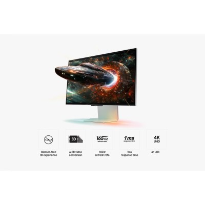Монітор Samsung 27" Odyssey 3D G90XF HDMI, DP, USB, MM, IPS, 3840x2160, 165Hz, 1ms (LS27FG900XIXCI)