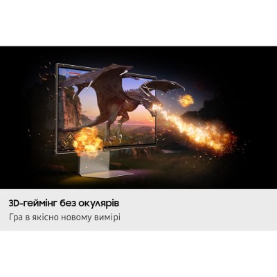 Монітор Samsung 27" Odyssey 3D G90XF HDMI, DP, USB, MM, IPS, 3840x2160, 165Hz, 1ms (LS27FG900XIXCI)