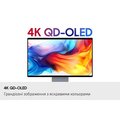 Монітор Samsung 32"S32FM902 HDMI, USB, Bluetooth, MM, OLED, 3840x2160, 165Hz, 0.03ms, HDR10+ (LS32FM902SIXUA)