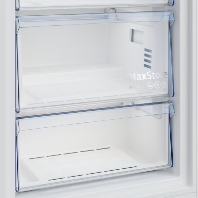 Морозильна камера Beko, 187x60x71, 286л, 1дв., E, NF, нержавіюча сталь (B3RFNE314XB)
