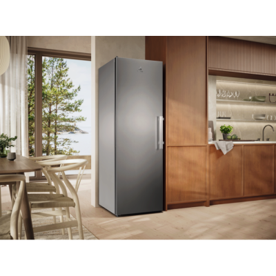 Морозильна камера Electrolux, 186x60х65, 278л, E, NF, інв., нерж (LUS7ME28X)