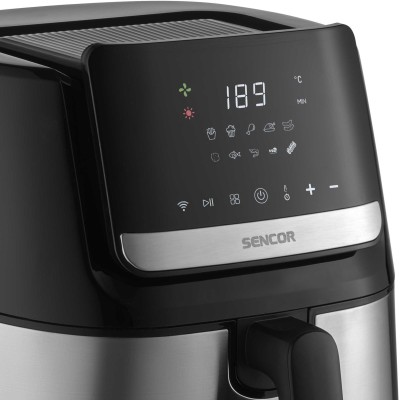 Мультипіч Sencor Vita Fryer, 1600Вт, чаша-6,5л, сенсорне керув., 10 програм, пластик, нерж. сталь-чорний (SFR6600SS-EUE3)