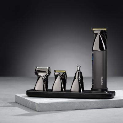 Набір для стрижки Babyliss Super-X Metal Black Edition, для голови, вусів, бороди,носа і тіла, акум., насадок-15, сумка для збер