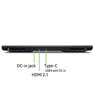 Ноутбук Acer Nitro V 17 ANV17-41 17.3" FHD IPS, AMD R7-260, 32GB, F2TB, NVD5070-8, Lin, чорний (NH.QZKEU.005)