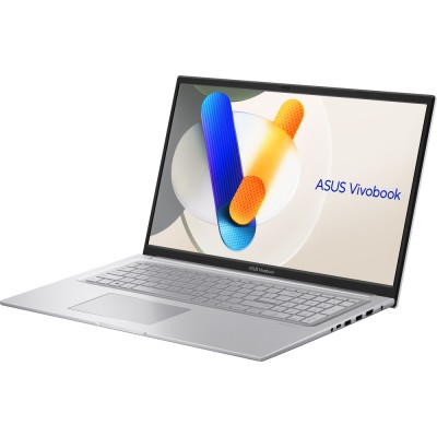 Ноутбук ASUS Vivobook 17 X1704VA-AU663 17.3" FHD IPS, Intel U300, 16GB, F512GB, UMA, noOS, Сріблястий (90NB10V1-M00SM0)