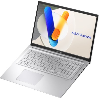 Ноутбук ASUS Vivobook 17 X1704VA-AU663 17.3" FHD IPS, Intel U300, 16GB, F512GB, UMA, noOS, Сріблястий (90NB10V1-M00SM0)