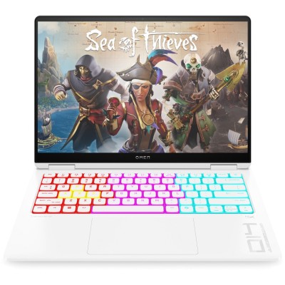 Ноутбук HP OMEN Transcend 14-fb1001ua 14" 3K OLED, Intel U9-285H, 64GB, F2048GB, NVD5070-8, Win11, білий (C3UL1EA)