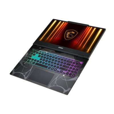 Ноутбук MSI Cyborg 15 B2RWEKG-420XUA 15.6" FHD, Intel Core 7 240H, 16GB, F1TB, NVD5050-8, DOS, Напівпрозорий чорний (9S7-15Q342-