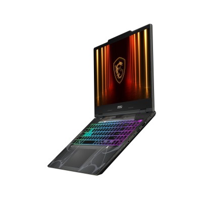 Ноутбук MSI Cyborg 15 B2RWEKG-420XUA 15.6" FHD, Intel Core 7 240H, 16GB, F1TB, NVD5050-8, DOS, Напівпрозорий чорний (9S7-15Q342-