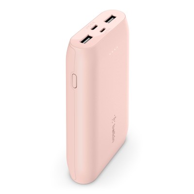 Акумулятор портативний літій-іонний Power Bank Belkin 10000mAh 15W Dual USB-A USB-C Rose Gold (BPB011BTRG)