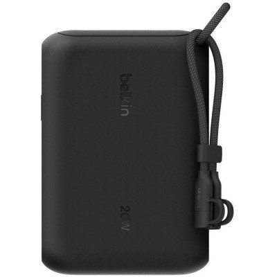 Акумулятор портативний літій-іонний Power Bank Belkin 10000мА·год, 20Вт, з дисплеєм, чорний (BPB027HQBK)