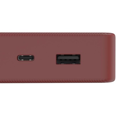 Акумулятор портативний літій-іонний Power Bank Hama 20000 мА·год, USB-C, USB-A, red (00201717)