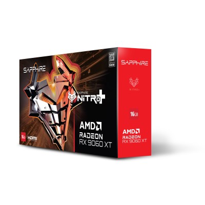 Відеокарта SAPPHIRE Radeon RX 9060 XT 16GB GDDR6 NITRO+ GAMING OC (11350-01-20G)