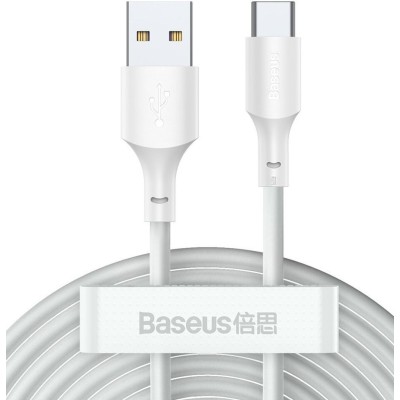 Кабель Baseus Simple Wisdom Data USB кабель Kit Type-C (2PCS/Set) (TZCATZJ-02) White 1.5m