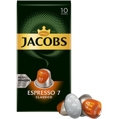 Кава Jacobs  капсули Espresso Classico, купаж арабіка/робуста, 10шт, Nespresso