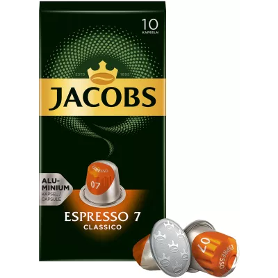 Кава Jacobs  капсули Espresso Classico, купаж арабіка/робуста, 10шт, Nespresso