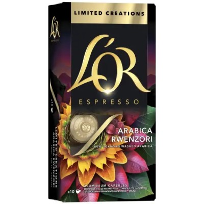 Кава L`OR капсули Espresso Arabica Rwenzori Uganda Limited Creations, 100% арабіка, 10шт, Nespresso
