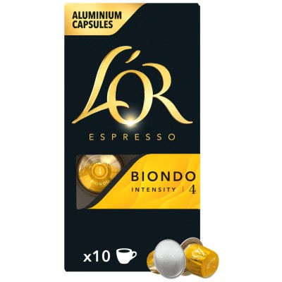 Кава L`OR капсули Espresso Biondo, 100% арабіка, 10шт, Nespresso
