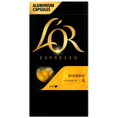 Кава L`OR капсули Espresso Biondo, 100% арабіка, 10шт, Nespresso