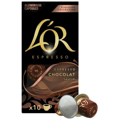 Кава L`OR капсули Espresso Chocolat, 100% арабіка, 10шт, Nespresso