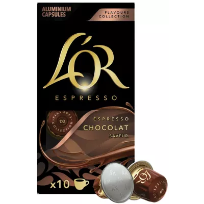 Кава L`OR капсули Espresso Chocolat, 100% арабіка, 10шт, Nespresso