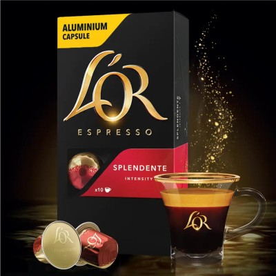 Кава L`OR капсули Espresso Splendente, 100% арабіка, 10шт, Nespresso