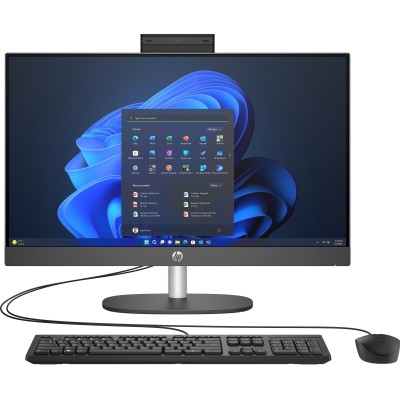 Комп'ютер персональний моноблок HP 240-G10 23.8" FHD IPS AG, Intel i3-N300, 16GB, F512GB, UMA, WiFi, кл+м, 3р, Win11P, чорний (9