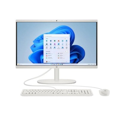 Комп'ютер персональний моноблок HP All-in-One 21,5" FHD VA AG, Intel i3-N300, 8GB, F512GB, UMA, WiFi, кл+м, 2р, DOS, білий (C31F