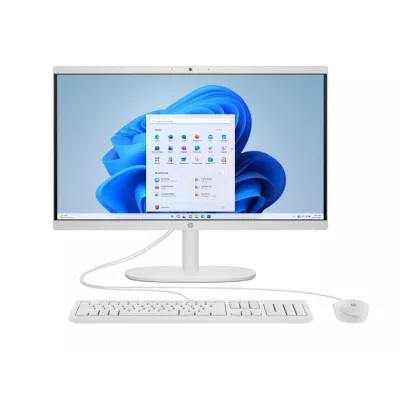 Комп'ютер персональний моноблок HP All-in-One 21,5" FHD VA AG, Intel i3-N300, 8GB, F512GB, UMA, WiFi, кл+м, 2р, DOS, білий (C31F