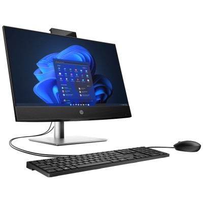 Комп'ютер персональний моноблок HP ProOne 440-G9 23.8" FHD IPS AG, Intel i5-14500, 16GB, F512GB, UMA, WiFi, кл+м, DOS, чорний (A