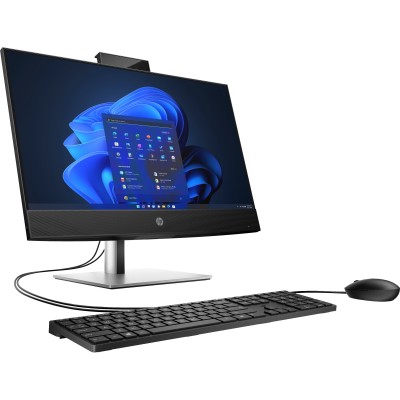 Комп'ютер персональний моноблок HP ProOne 440-G9 23.8" FHD IPS AG, Intel i5-14500T, 16GB, F512GB, UMA, WiFi, кл+м, 3р, DOS, чорн