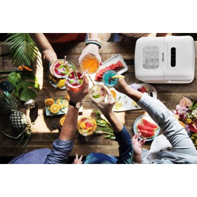 Льодогенератор побутовий Gorenje, 12кг/добу, 1 л, дисплей, білий