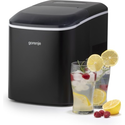 Льодогенератор побутовий Gorenje, 15кг/добу, 2,2л, чорний