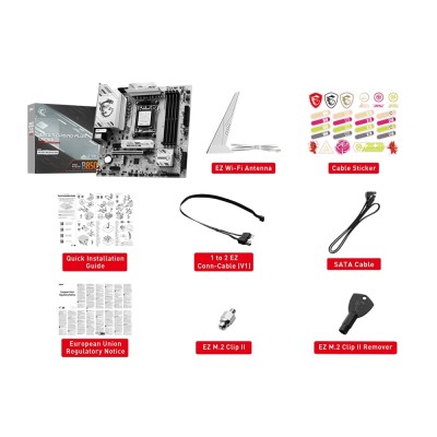 Материнcька плата MSI B850M GAMING PLUS WIFI6E sAM5 B850 4xDDR5 M.2 HDMI DP WiFi BT mATX (911-7E81-002)