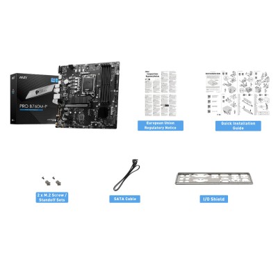 Материнcька плата MSI PRO B760M-P s1700 B760 4xDDR5 HDMI DP D-Sub mATX (911-7E02-030)