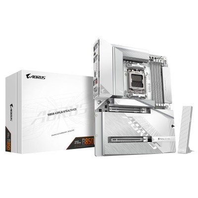 Материнська плата GIGABYTE B850 A STEALTH ICE sAM5 B850 4xDDR5 M.2 HDMI ATX (B850_A_STEALTH_ICE)