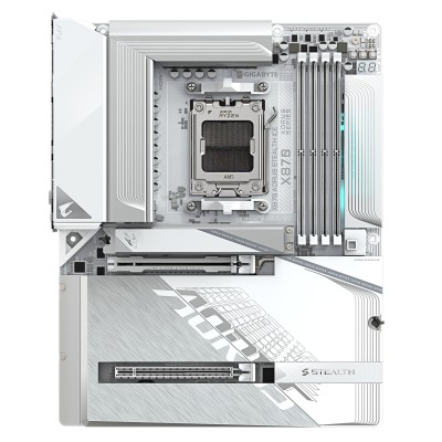 Материнська плата GIGABYTE X870 A STEALTH ICE sAM5 X870 4xDDR5 M.2 HDMI Wi-Fi BT ATX (X870_A_STEALTH_ICE)