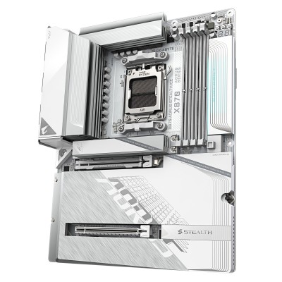 Материнська плата GIGABYTE X870 A STEALTH ICE sAM5 X870 4xDDR5 M.2 HDMI Wi-Fi BT ATX (X870_A_STEALTH_ICE)