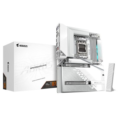 Материнська плата GIGABYTE X870 A STEALTH ICE sAM5 X870 4xDDR5 M.2 HDMI Wi-Fi BT ATX (X870_A_STEALTH_ICE)