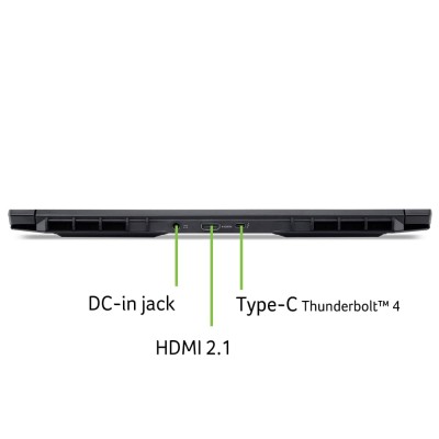 Ноутбук Acer Nitro V 16S ANV16S-71 16" WUXGA IPS, Intel 5-210H, 32GB, F1TB, NVD5050-8, Lin, чорний (NH.U27EU.003)