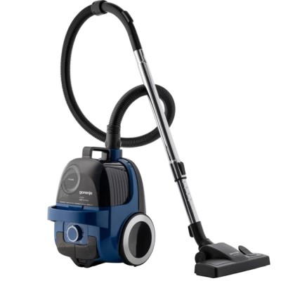 Пилосос Gorenje контейнерний, 800Вт, конт пил -2.2л, HEPA, телескоп трубка, синій (VCE01G2ACBL)