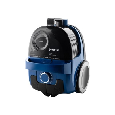Пилосос Gorenje контейнерний, 800Вт, конт пил -2.2л, HEPA, телескоп трубка, синій (VCE01G2ACBL)