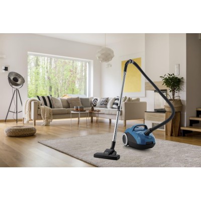 Пилосос Gorenje мішковий, 750Вт, конт пил -3л, HEPA, телескоп трубка, синій (VCE22G4HGR)
