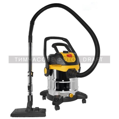 Пилосос професійний 2E PowerClean 20S 1200Вт 17кПа контейнер 20л розетка 220В/2000В вологе/сухе прибирання функція повітродувки 