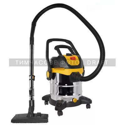 Пилосос професійний 2E PowerClean 20S 1200Вт 17кПа контейнер 20л розетка 220В/2000В вологе/сухе прибирання функція повітродувки 