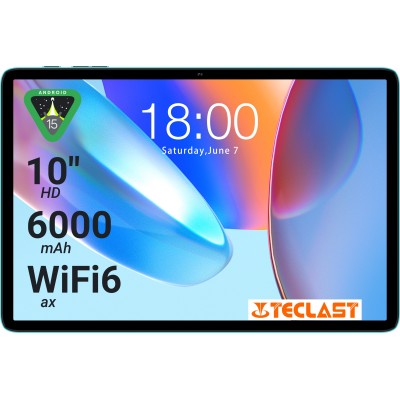 Планшет Teclast P33 KIT 10,1" 3ГБ, 64ГБ, 6000мА•год, Android, блакитний
